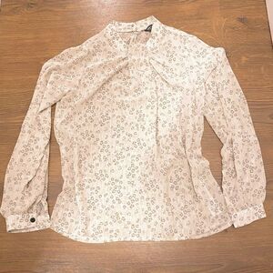 🌷 Dorothy Perkins🌷Sheer Cream White Animal Print Blouse Shirt